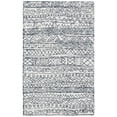 thumbnail image 3 of SAFAVIEH Micro-Loop Peronel Abstract Striped Wool Area Rug, Ivory/Black, 5' x 8', 3 of 9