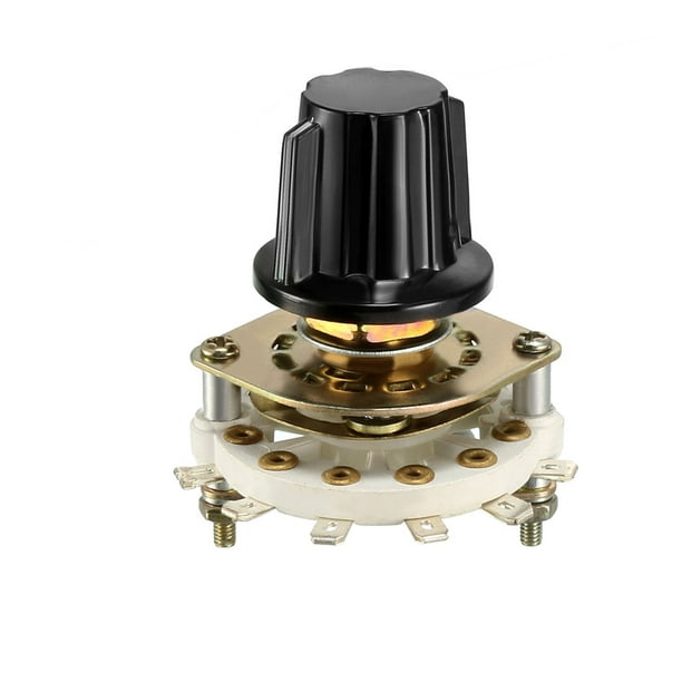 1P5T 1 Pole 5 Position 1-Deck Band Channel Rotary Switch Selector with