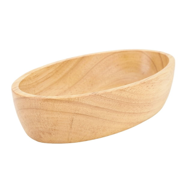 Barco de sushi de madera, barco de sushi de madera, plato de madera de caucho para servir, plato para servir sushi de alta capacidad