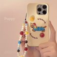 thumbnail image 3 of Glutinous Rice Shell, Milk Yellow Embroidered Dog + Bracelet Mobile Phone Case for Apple Iphone 12/13/14/15/16 Pro Max, 3 of 5