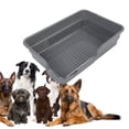 thumbnail image 1 of BANDEJA Para Orinal Para Perros, Fácil de Limpiar, un Prueba de Derrames, Rejilla de Acero inoxidable, Inodoro de Abrenamiento para Pequeños y Medianos, Interior Inodoro, 1 of 7