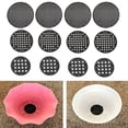 thumbnail image 2 of Flower Pot Hole Mesh Pad, Round Drainage Hole Screens Prevent Soil Loss Anti, Bonsai Pot Bottom Grid Mat Mesh, 50Pcs Hollow Garden Bonsai Prevent Soil Loss Mesh Pad, 2 of 7