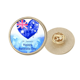 thumbnail image 1 of Feliz dia de la bandera de Australia en forma de corazon Broche de oro metálico circular, 1 of 3