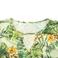 thumbnail image 6 of DEXIO Womens Plus Size Tops 3/4 Sleeve V Neck Casual Dressy Shirt Loose Fit Tunic Trendy Keyhole Blouse Tropical Floral Print 3X, 6 of 10