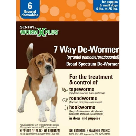 Sergeant's Pet Care Products Worm x Plus 7 Way De-Wormer Small Dog