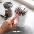 thumbnail image 2 of OVENTE Electric Coffee Grinder with One Touch Push-Button, White CG225W | 2.5oz Capacity, 150W Motor, Stainless Steel Blades for Uniform Grinding of Beans, Spices, Herb, Nuts & More, Safety Lock Lid, 2 of 7