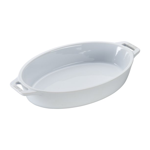 Staub Ceramic 9" Oval Baking Dish White