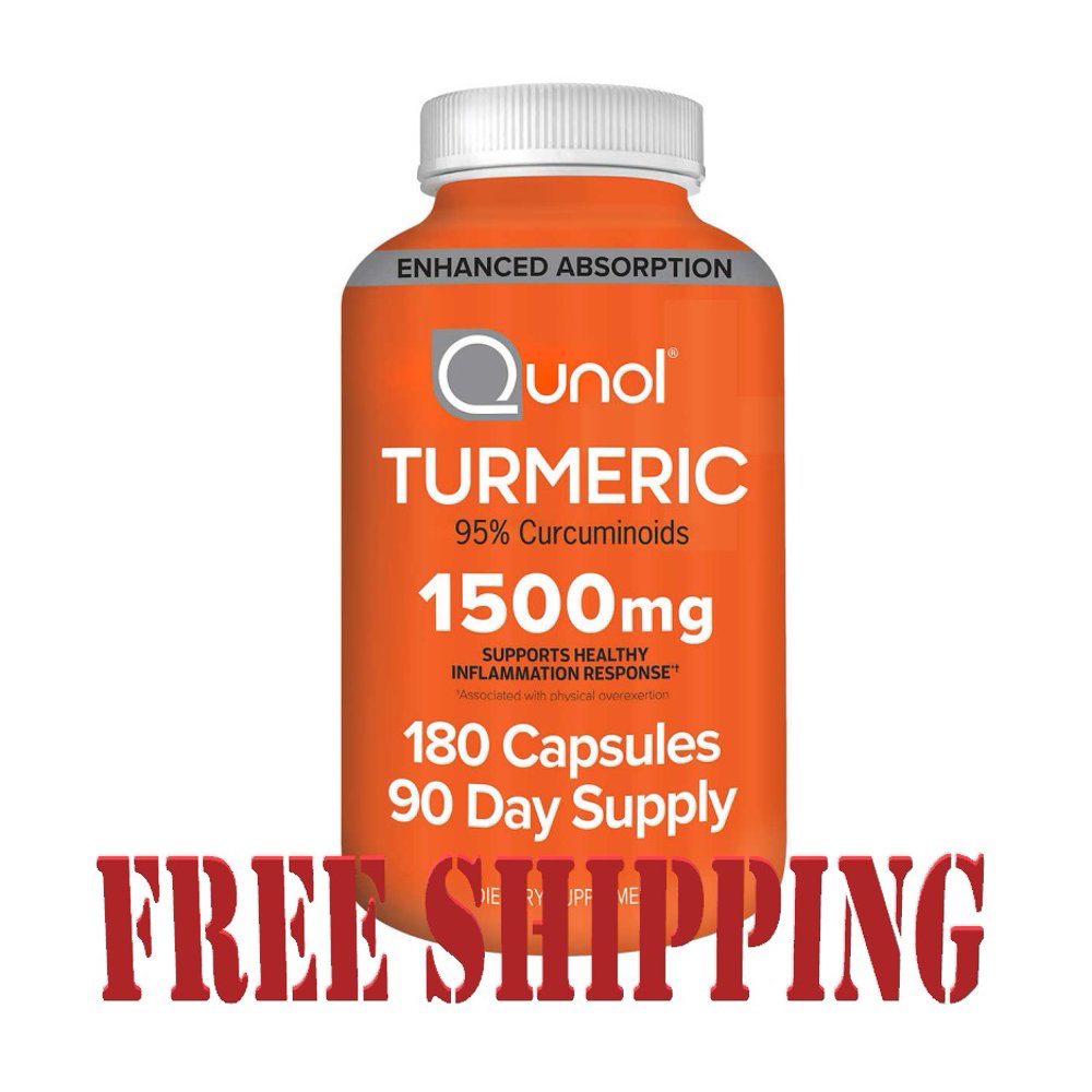 Qunol Turmeric 1,500 mg., 180 Capsules