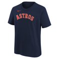 thumbnail image 2 of Youth Nike Mauricio Dubon Navy Houston Astros Name & Number T-Shirt, 2 of 3