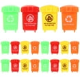 thumbnail image 4 of OFFIGAM Set of 20 Mini Toy Trash Cans for Kids, Small 1.8x1.2x1.2in Indoor Pretend Play Accessories, 4 of 10