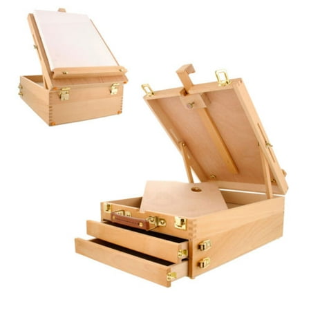 Ktaxon Portable Wood Table Desktop Easel Floor Sketchbox With 3 Ktaxon Portable Wood Table Desktop Easel Floor Sketchbox With 3 Drawer Storage Artist Painting Drawing