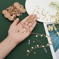 thumbnail image 3 of 1 Set Brass Butterfly & Rhinestone Diamond Charms Bracelet Bib Necklace DIY Making Kit Jewelry Set Making Light Gold 3~53x0.4~7mm, 3 of 7