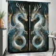 thumbnail image 3 of WNOOHIY Mystical Fantasy Dragon Design Light-filtering Curtains for Youngsters Bedroom Living Room,Set of 2 Panels, 3 of 6