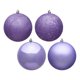 thumbnail image 1 of Set de Adornos Vickerman 6" Esfera Lavanda con 4 Acabados Variados, 1 of 1