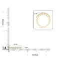 thumbnail image 4 of ANGARA Natural 7 Stone Diamond Half Eternity Anniversary Ring in 14K Yellow Gold for Women (Size-3.8mm| Color-H| Clarity-SI2) | Anniversary, Jewelry Gift for Women | Natural Diamond Ring, 4 of 9