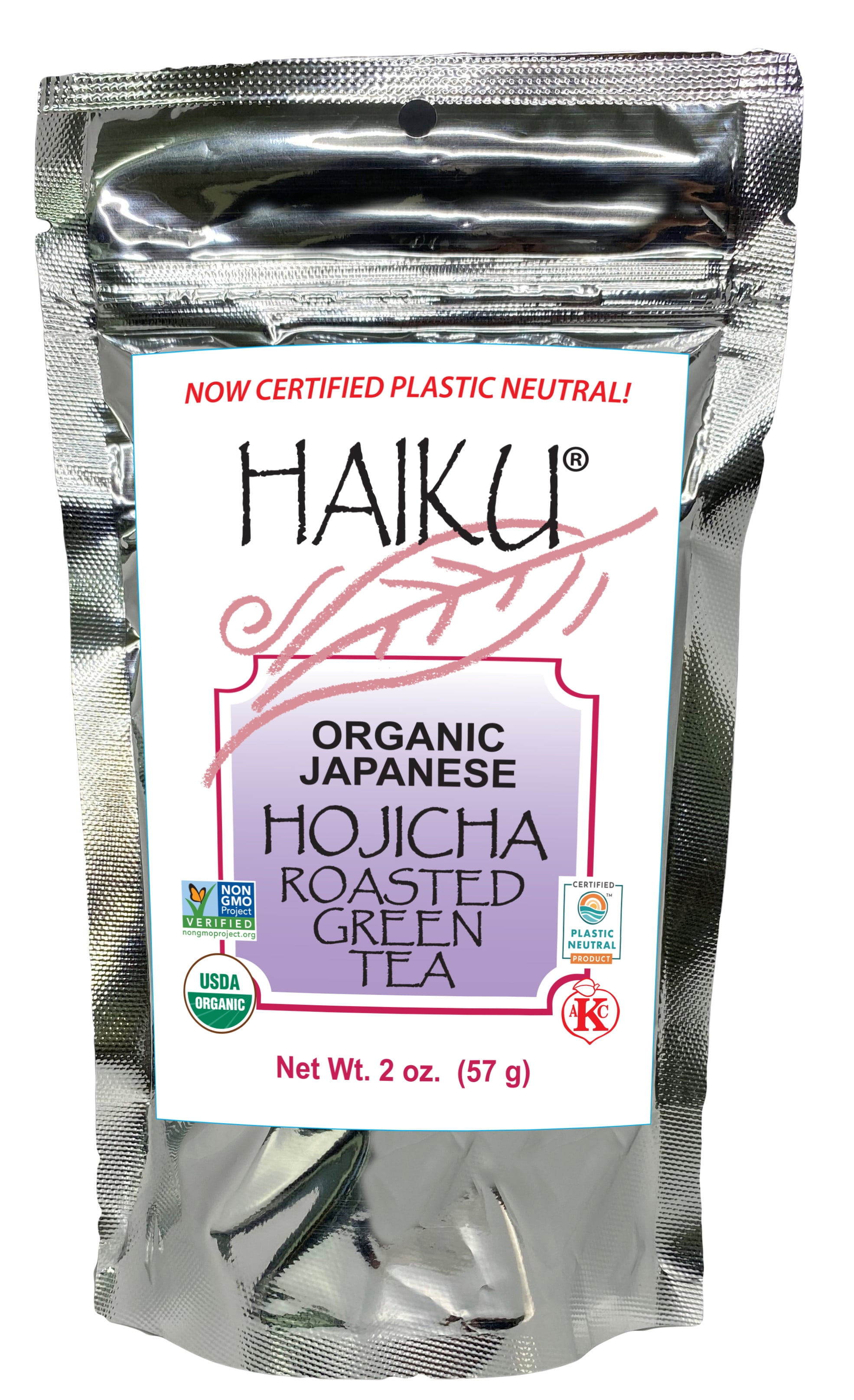 Haiku Organic Japanese Loose Hojicha Roasted Green Tea, 2 oz Foil Bag