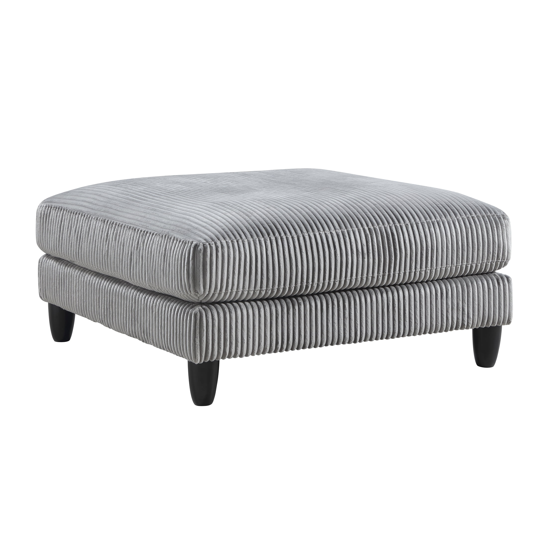 OakvillePark Caden Corduroy Ottoman, Gray