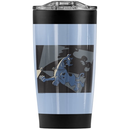 Scooby Doo Spooked Stainless Steel Tumbler 20 oz Coffee Travel Mug/Cup Vacuum Insulated & Double Wall with Leakproof Sliding Lid | Great for Hot Drinks and Cold Beverages