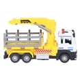 thumbnail image 4 of Logging Truck Toy, Log Tractor Model Alloy Body For Kids Yellow, 4 of 8