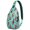 Fresh, variant on Rustic Paisley Design Sling Backpack, Vintage Bohemian Crossbody Shoulder Bag with Colorful Floral Pattern, Lightweight Travel Hiking Daypack