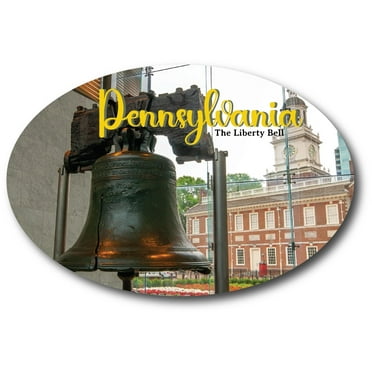 Magnet Me Up Pennsylvania Liberty Bell State Oval Magnet Decal, 4x6 inch, Automotive Magnet for Car, Great Souvenir Gift