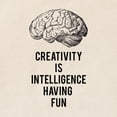 thumbnail image 2 of CafePress - Creativity Is Intelligence Having Fun Tote Bag - Unisex Canvas Tote Bag, Beige, 1-Piece, 2 of 7