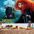 thumbnail image 2 of Brave Princess Merida Backdrop Banner Party Supplies Poster Movie Theme Background for Photography Kids Birthday Decorations, 2 of 5