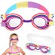 thumbnail image 1 of Gafas de natación infantiles antivaho con diseño de unicornio de dibujos animados para niños pequeños, 1 of 8