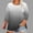 Black, variant on Summer Tops for Women Gradient Color Shirts Fashion Women's Casual Print Round Neck 3/4 Sleeve T-shirt Blouse Black 2X