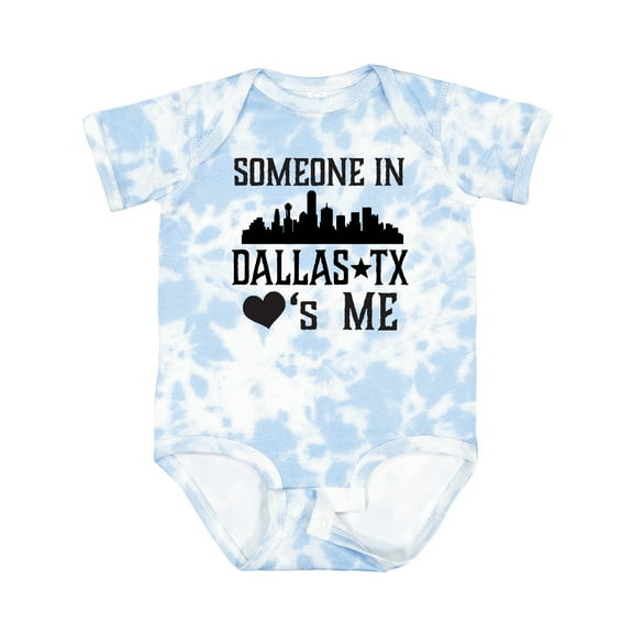 Inktastic Dallas Texas Someone Loves Me Boys or Girls Baby Bodysuit