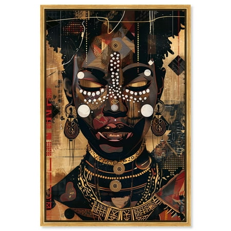 In Golden Accents Canvas Glam Art by Art Remedy, Gold Frame, 36 x 54
