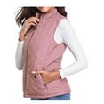 thumbnail image 2 of Aricy Womens Quilted Vests Stand Collar Lightweight Sleeveless Fall Winter Coat Zip Up Quilted Padded Gilet Jacket Cardigan Zipper Waistcoat Outerwear with Pocket, 2 of 5