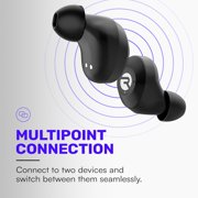 Raycon Everyday Bluetooth Wireless Earbuds with Microphone - Active Noise Cancelling, Sweat & Water-Resistant Earphones, Ear Buds Wireless Bluetooth Up to 32 Hours Playtime (Purple)