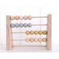 thumbnail image 4 of ziyahi Wood Abacus Toy Beads Counting Playthings Simple Design Early Education Math Learning Toys Educational Prop Home Decoration Gray yellow, 4 of 9