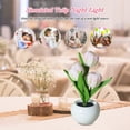 thumbnail image 4 of Lámpara LED simulación tulipán noche luz flores atmósfera escritorio luces (rosa) Likrtyny  Para estrenar, 4 of 8