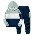 thumbnail image 5 of Boys 2PC Sweatsuits Sets Casual Fleece Hoodie Sweatshirt Pullover Tops and Jogger Pants Fall Winter Tracksuit Outfits for Kids 2-14 Years, 5 of 5