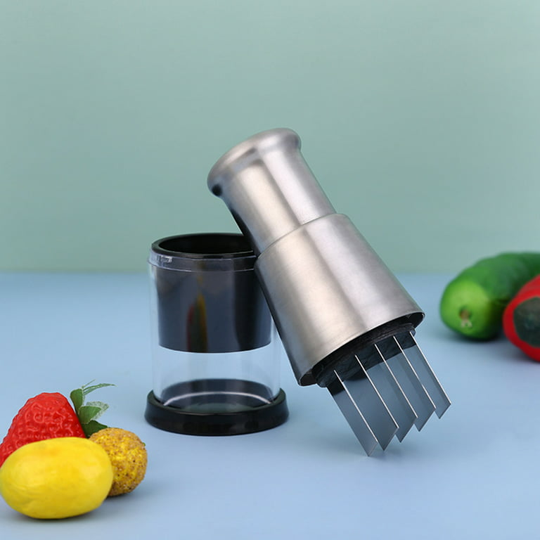 550ml Easy to use Hand Press Fruits and Vegetable Push Chopper for Kitchen