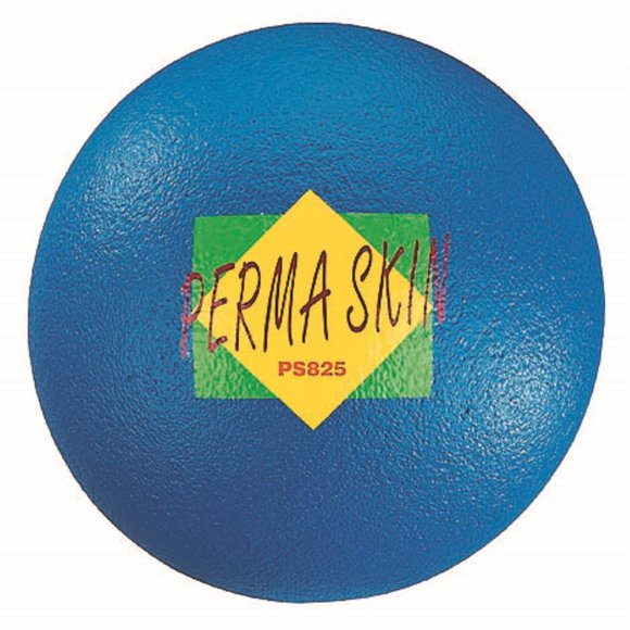 Pelota de espuma Martin Sports Perma-Skin de 8,25 cm de diámetro, color azul