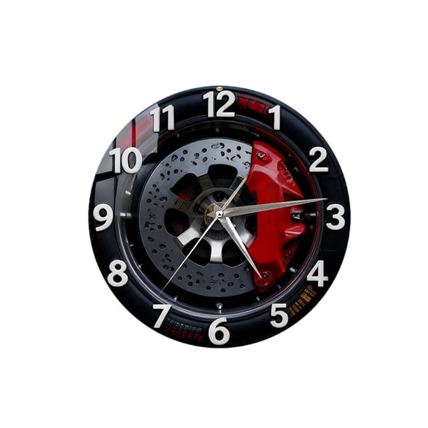 Reloj de pared 2D, reloj decorativo con números grandes, diseño artístico y vintage. 30 cm de diámetro