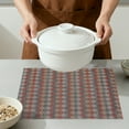 thumbnail image 4 of Unique Bargains Set of 6 Plastic Washable Placemats for Dining Table Decor Red, 4 of 6