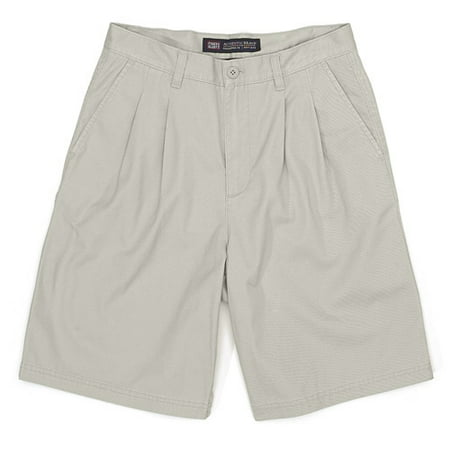 Men's Twill Pleated Shorts