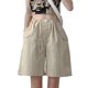 thumbnail image 1 of Pantalones cortos Cargo de secado rápido para mujer, ropa de playa para el hogar, ocio, para interiores y exteriores, holgados, a la moda, novedad de verano, 1 of 4