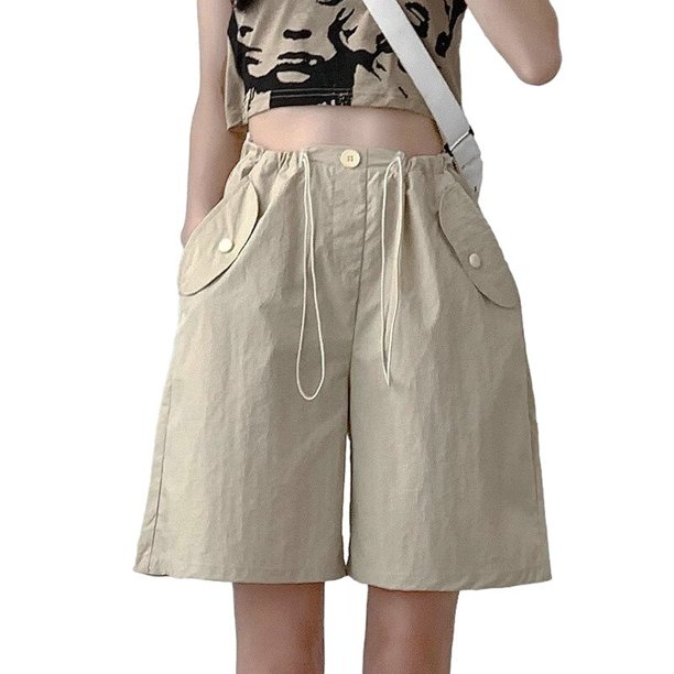 Pantalones cortos Cargo de secado rápido para mujer, ropa de playa para el hogar, ocio, para interiores y exteriores, holgados, a la moda, novedad de verano