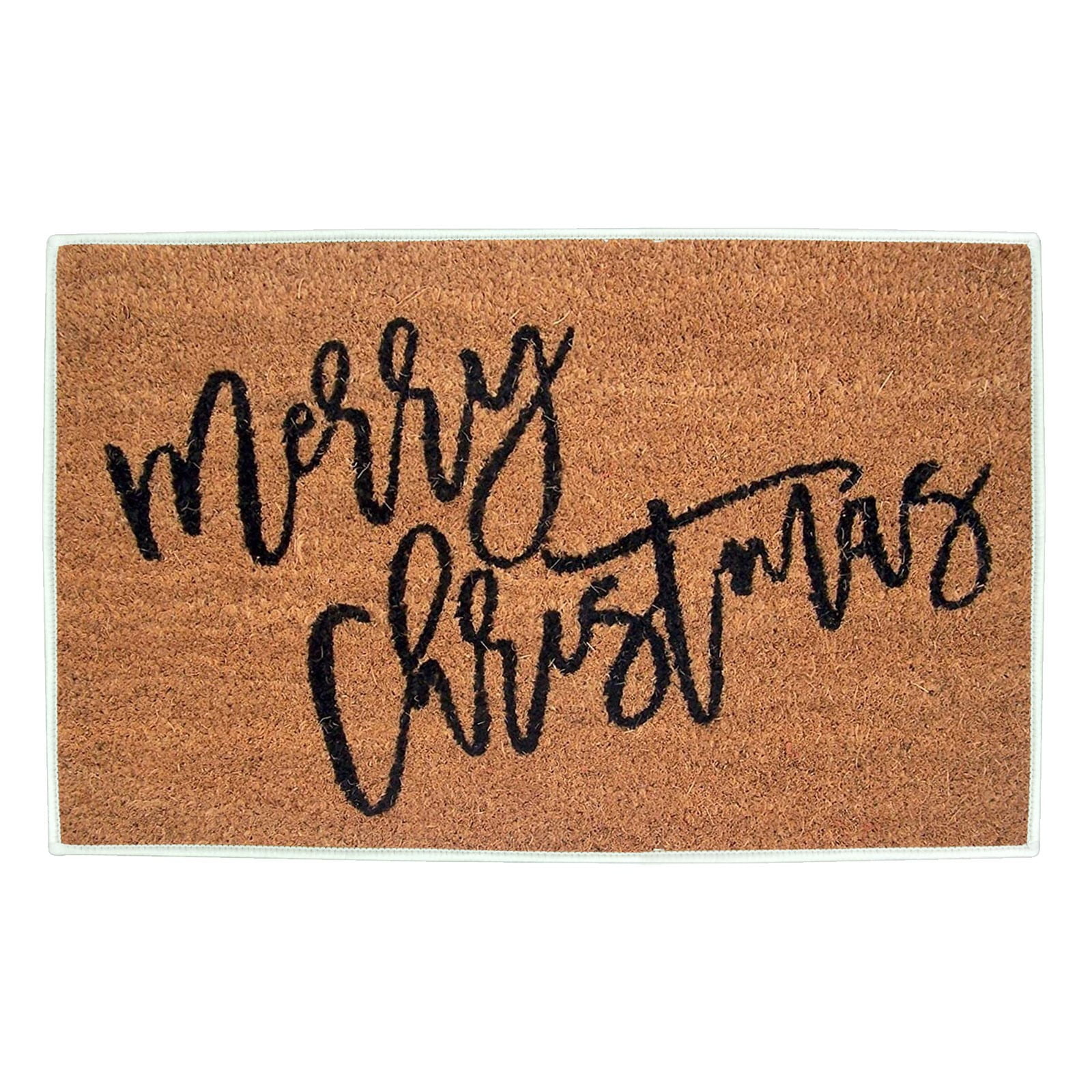 Outdoor, Christmas Mats In Front Of The Door, Brown Decorative Mat