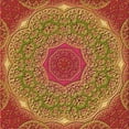 thumbnail image 1 of Ahgly Company Tapis d'Intérieur Lavable en Machine Carré Jaune Transitionnel, 7 Pieds Carré, 1 of 7