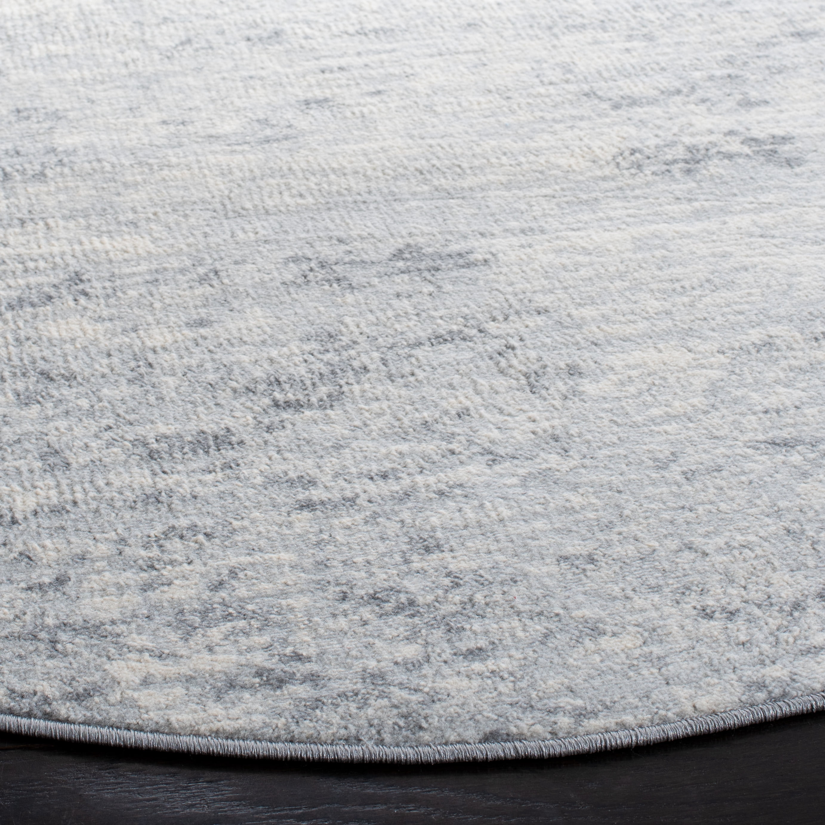 SAFAVIEH Brentwood Ainslee Abstract Area Rug, Ivory/Grey, 10' x 10' Round