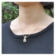 thumbnail image 2 of Script Initial B Necklace 18k Gold Plated Stainless Steel Girls Jewelry, 2 of 3