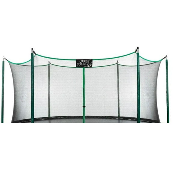 Upper Bounce Trampoline Safety Enclosure Net, Fits 15 FT Round Frame, Using 6 Poles (or 3 Arches) - Adjustable Straps - Installs Inside of Frame - Net Only