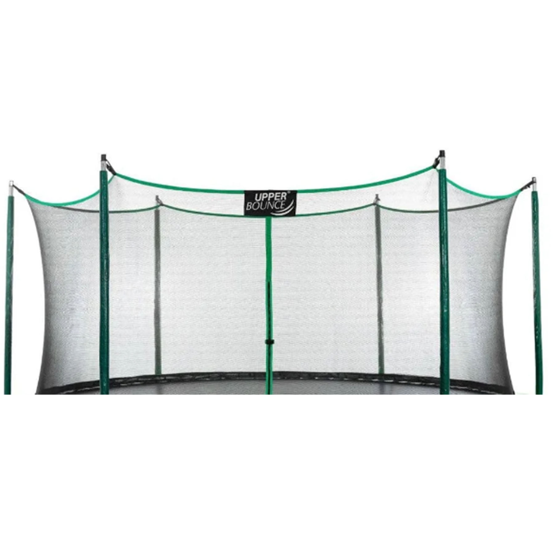 Upper Bounce Trampoline Safety Enclosure Net Fits 15 FT Round Frame Using 6 Poles (or 3 Arches) - Adjustable Straps - Installs Inside of Frame - Net Only