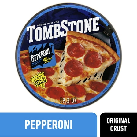 Tombstone Pepperoni, Original Thin Crust Pizza with Zesty Tomato Sauce, 19.3 oz (Frozen)​